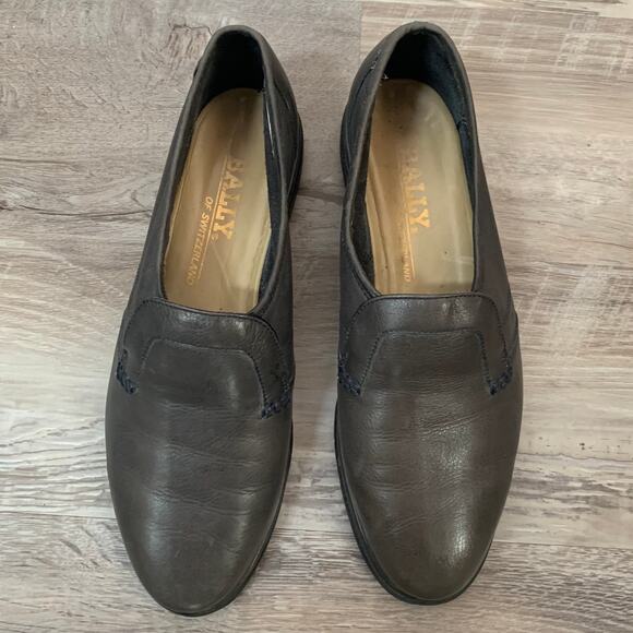Bally of Switzerland Men’s Leather Loafers Black Size 8.5M Slip-On - Picture 1 of 5